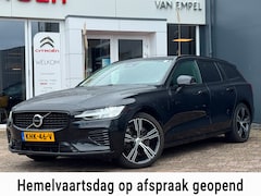 Volvo V60 - 2.0 T6 Plug-in hybrid AWD Ultimate Dark Long Range | Trekhaak | 100% SOH | Leder + Memory