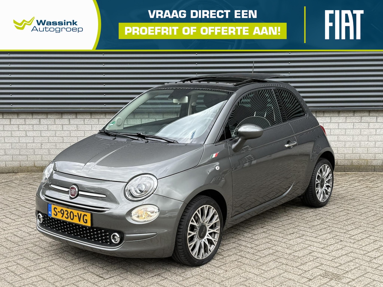 Fiat 500 - 1.2 Lounge | Navigatie | Parkeersensoren | Pano | Cruise Control | - AutoWereld.nl