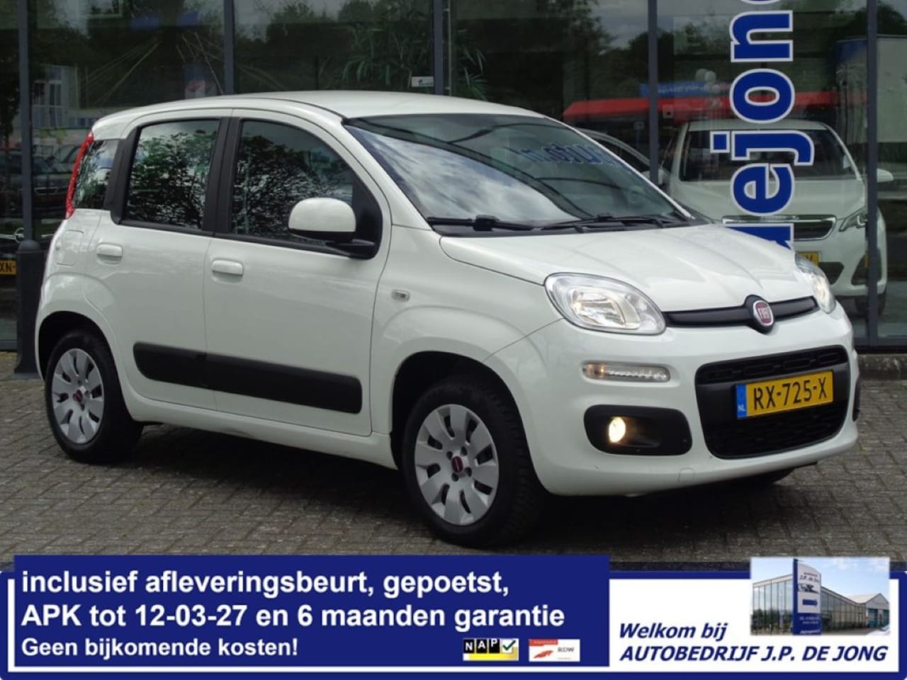 Fiat Panda - 0.9 TwinAir Lounge 5 pers Airco Trekhaak Elektrisch pakket Bluetooth Zuinig Hoogzit NL Auto - AutoWereld.nl