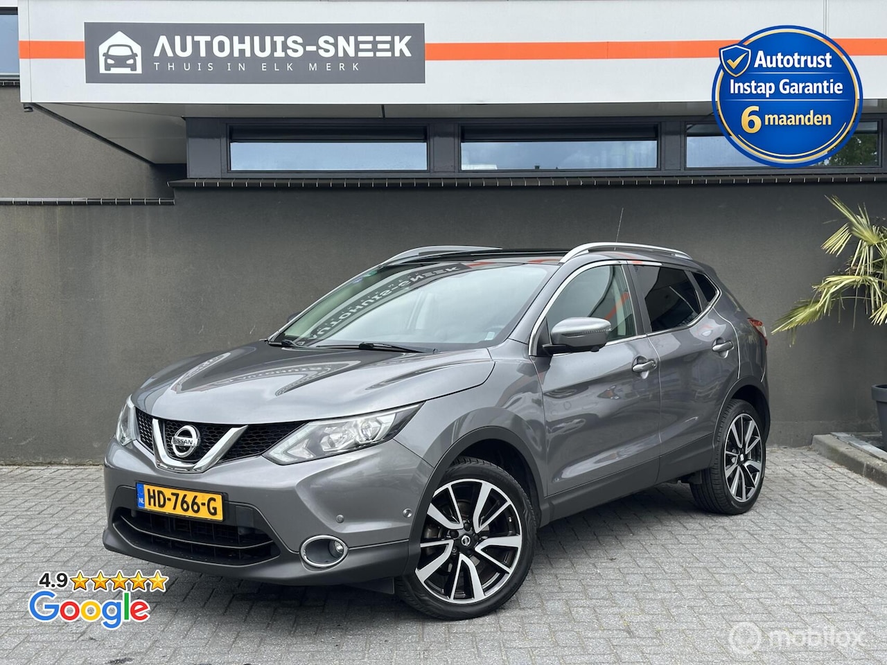 Nissan Qashqai - 1.6 Tekna / 360 Cam / Pano / Trekhaak / Leder - AutoWereld.nl