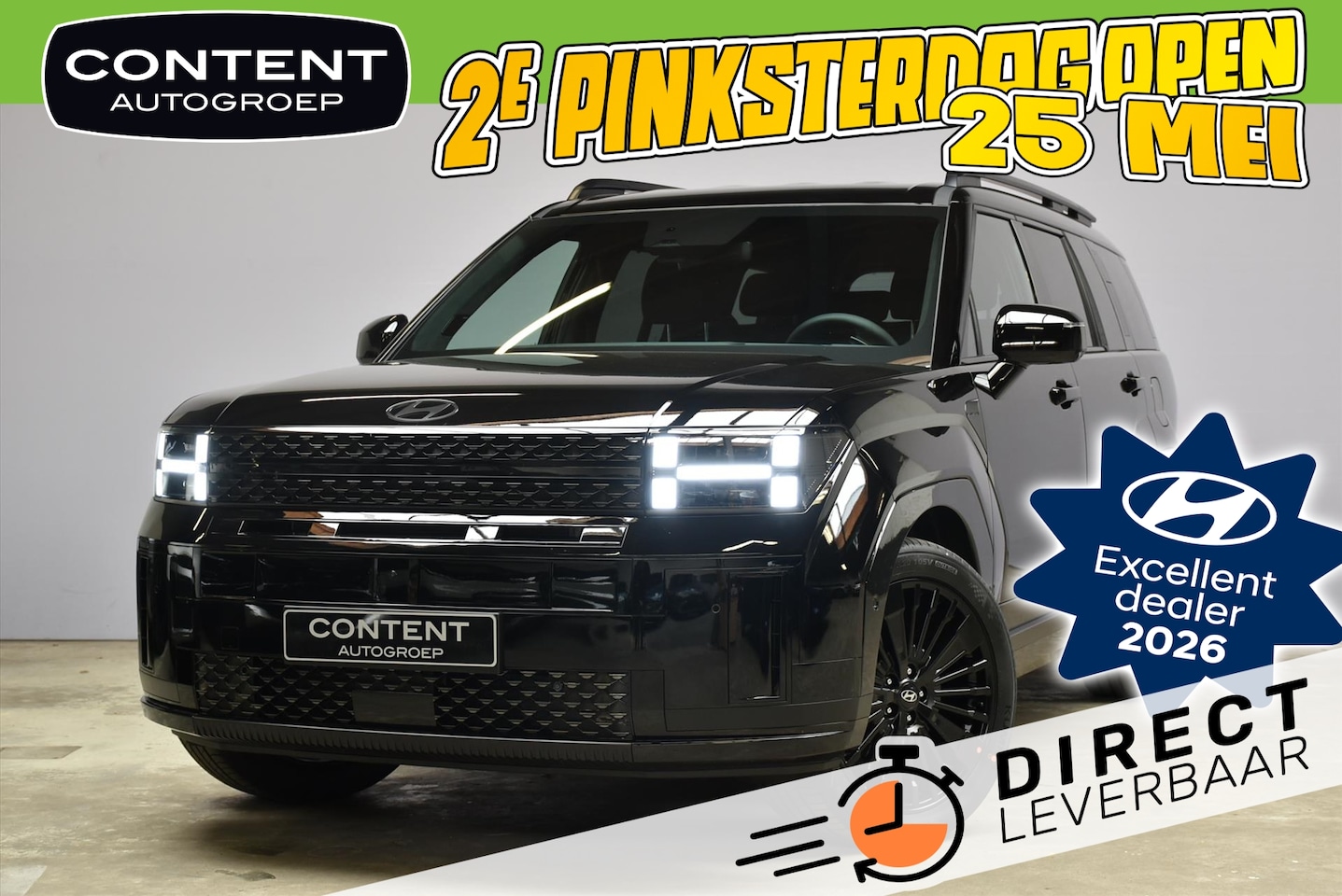 Hyundai Santa Fe - 1.6 T-GDi PHEV 4WD 7pl Black Line I Inruilvoordeel! - AutoWereld.nl