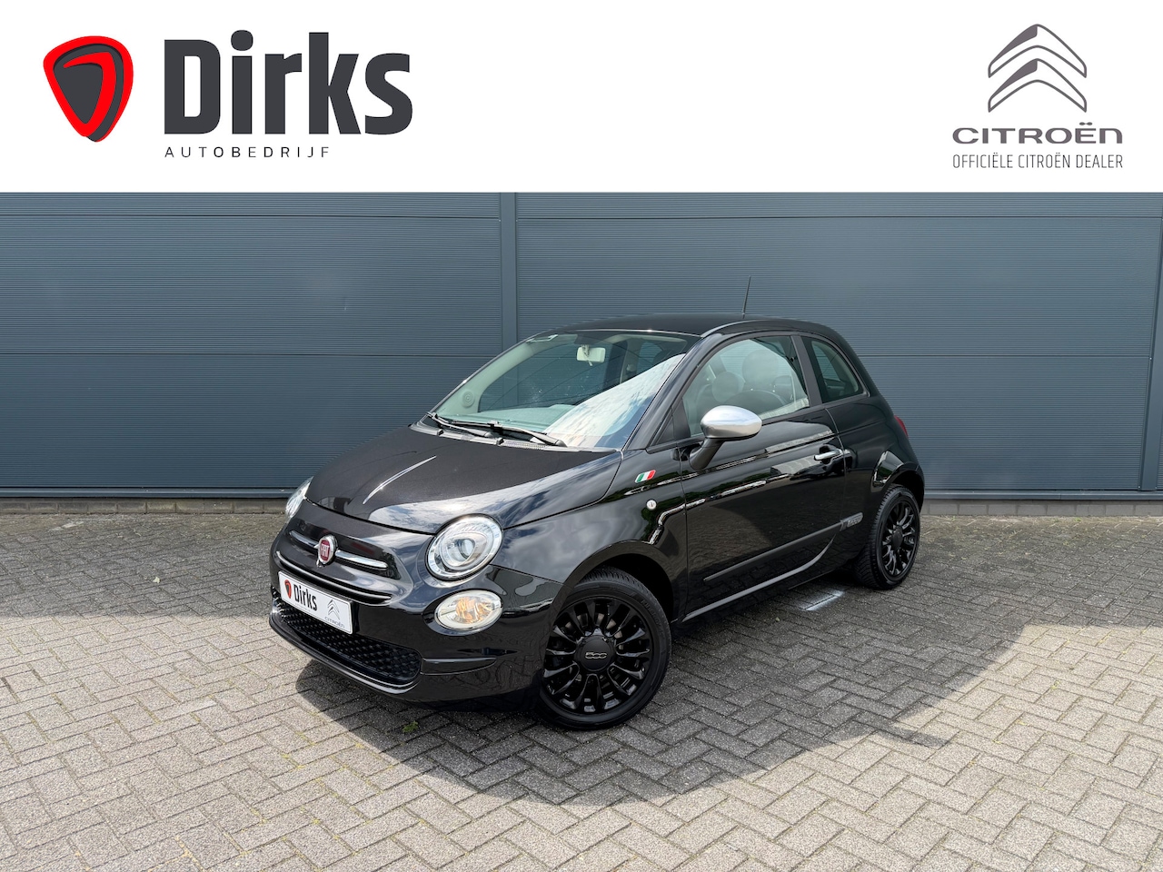 Fiat 500 - 0.9 TwinAir Turbo Black Edition )Navigatie - Apple Carplay - Airco - 15" Black incl 4S - D - AutoWereld.nl