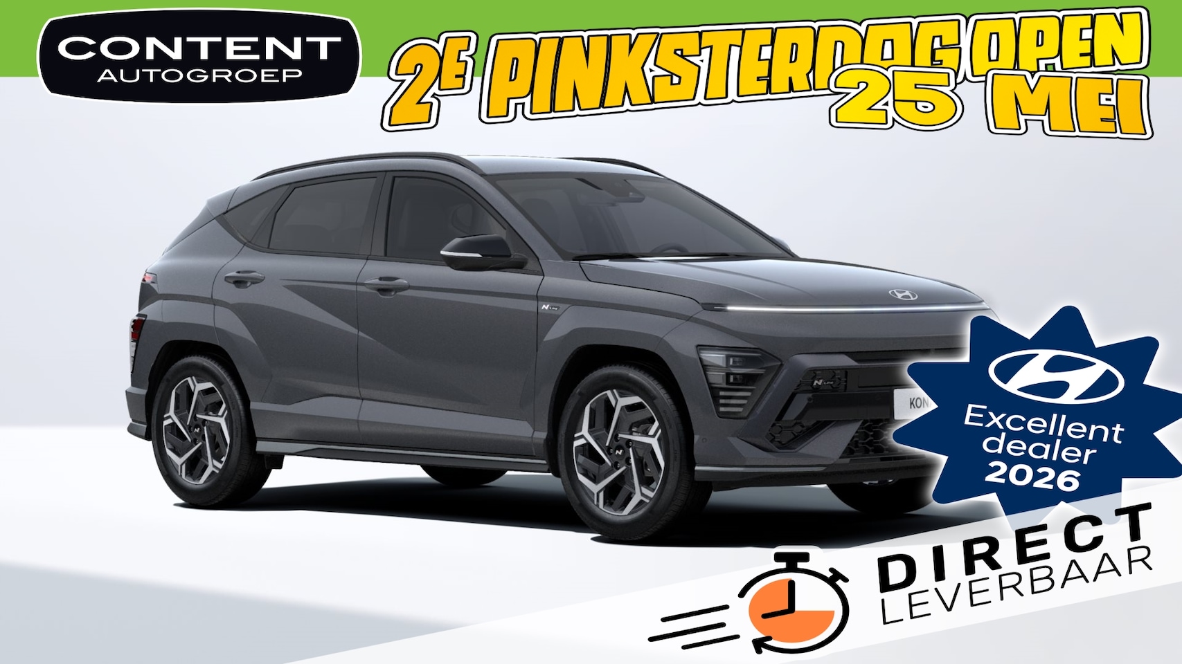 Hyundai Kona - 1.6 GDI HEV 138pk DCT N Line Sky I INRUILVOORDEEL!! - AutoWereld.nl
