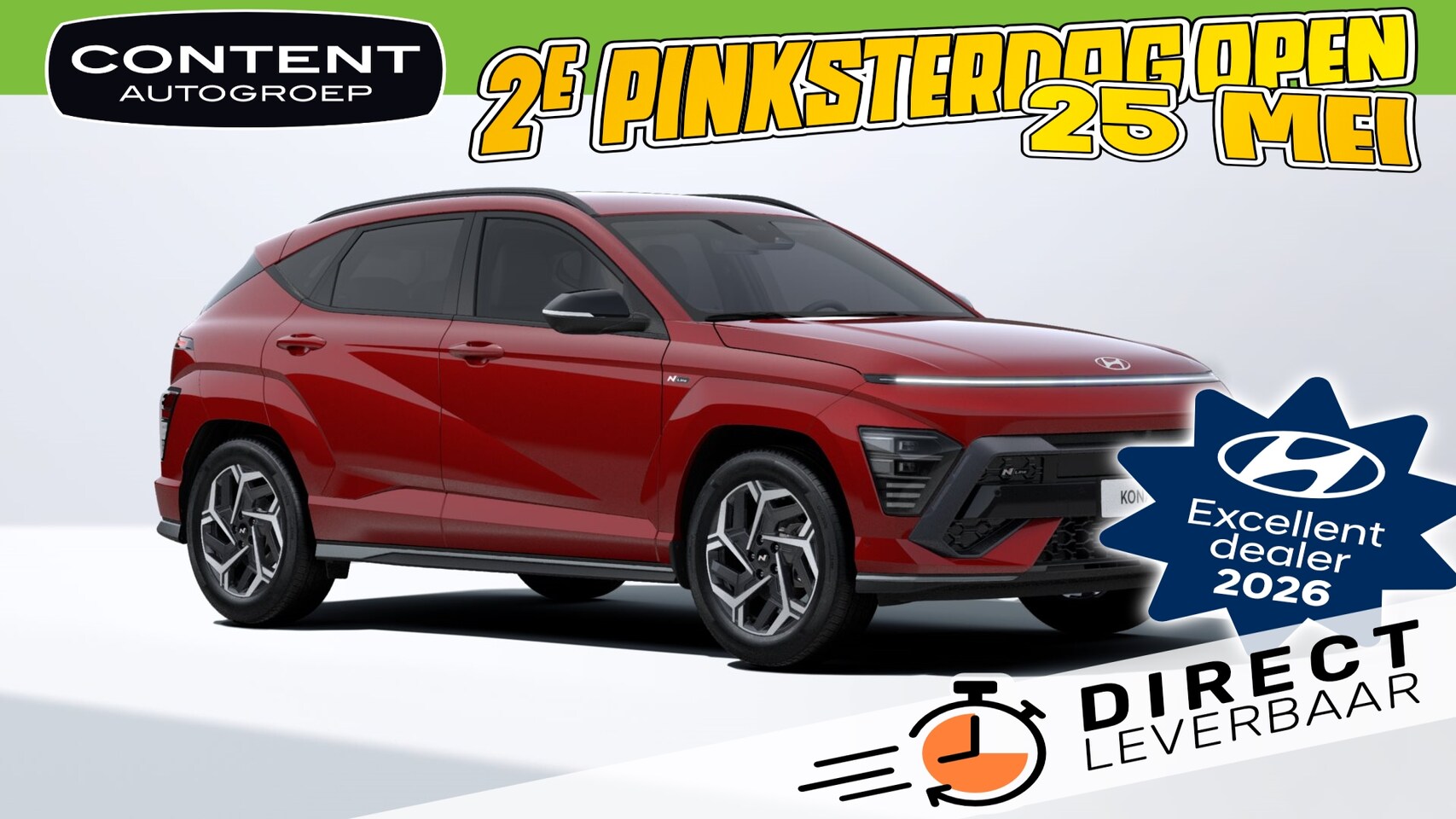 Hyundai Kona - 1.6 GDI HEV 138pk DCT N-Line I INRUILVOORDEEL!! - AutoWereld.nl