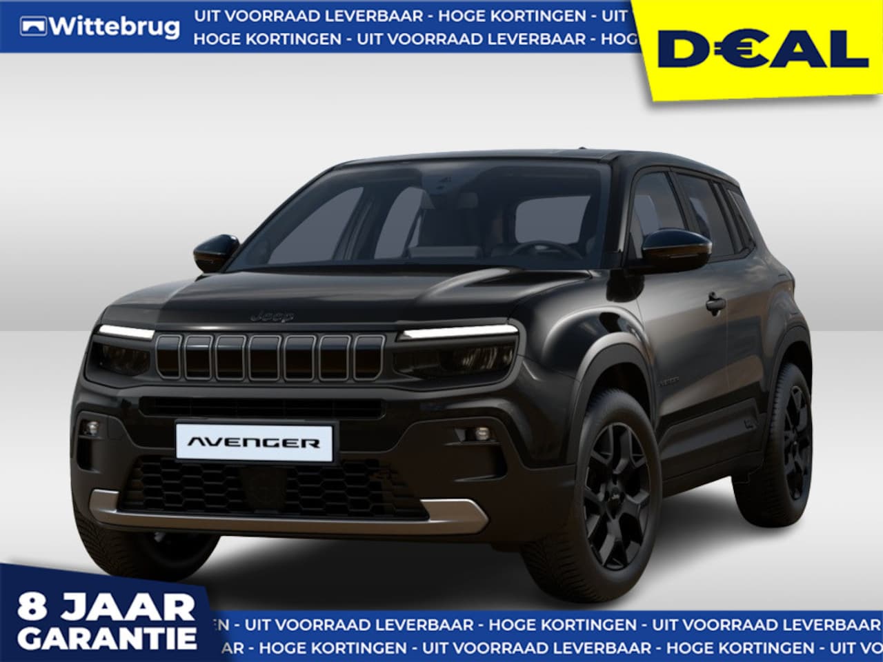 Jeep Avenger - 1.2 e-Hybrid Black Edition VOORRAAD - CONVENIENCE PACK - 8 JAAR GARANTIE - AutoWereld.nl