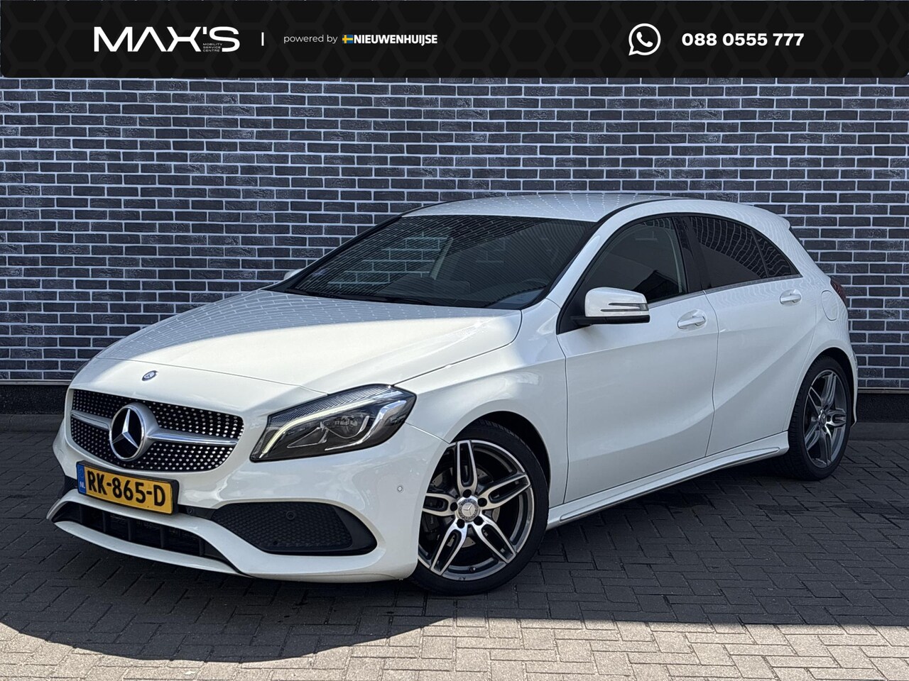 Mercedes-Benz A-klasse - 180 Business Solution AMG | AMG-Line | Sportstoelen | Stoelverwarming | Navigatie | Achter - AutoWereld.nl