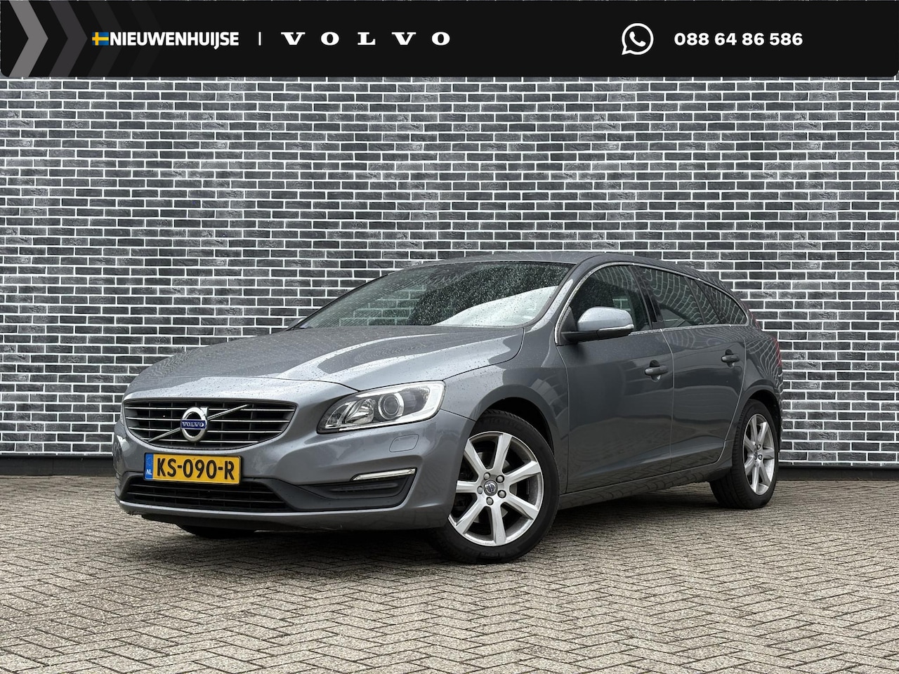 Volvo V60 - 2.0 T3 Nordic+ | Trekhaak | Navigatie | Parkeerverwarming | Bi-Xenon Adaptief | Parkeersen - AutoWereld.nl