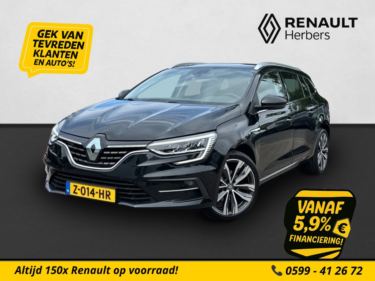 Renault Mégane Estate - 1.3 TCe 140 Techno PANO / GROOT NAVI / TREKHAAK / CAMERA / CRUISE - AutoWereld.nl