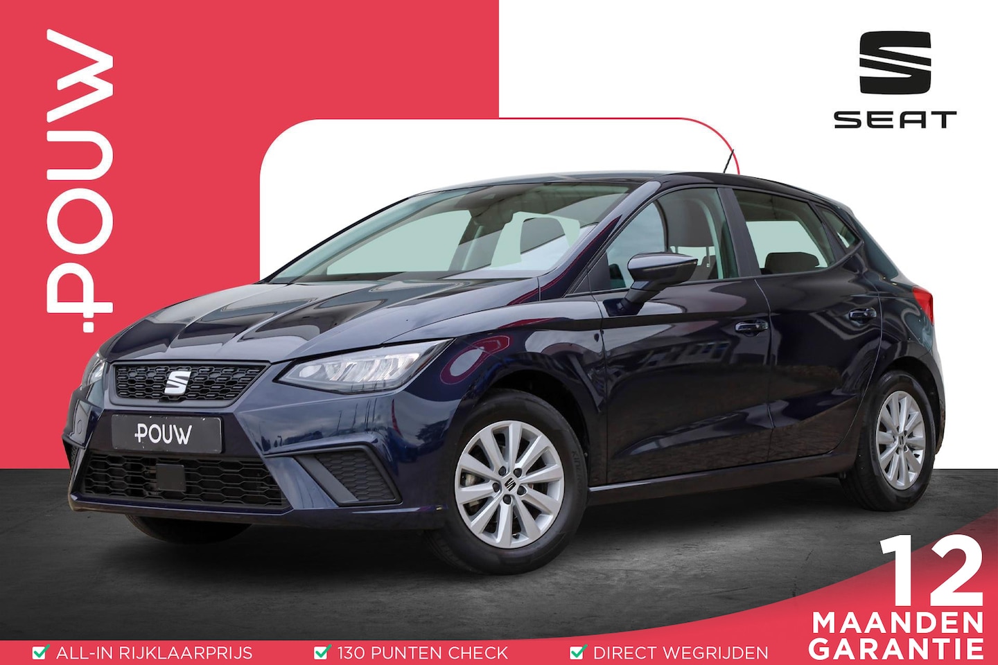 SEAT Ibiza - 1.0 EcoTSI 95pk Style | Parkeersensor | Cruise Control | Apple Carplay / Android Auto - AutoWereld.nl