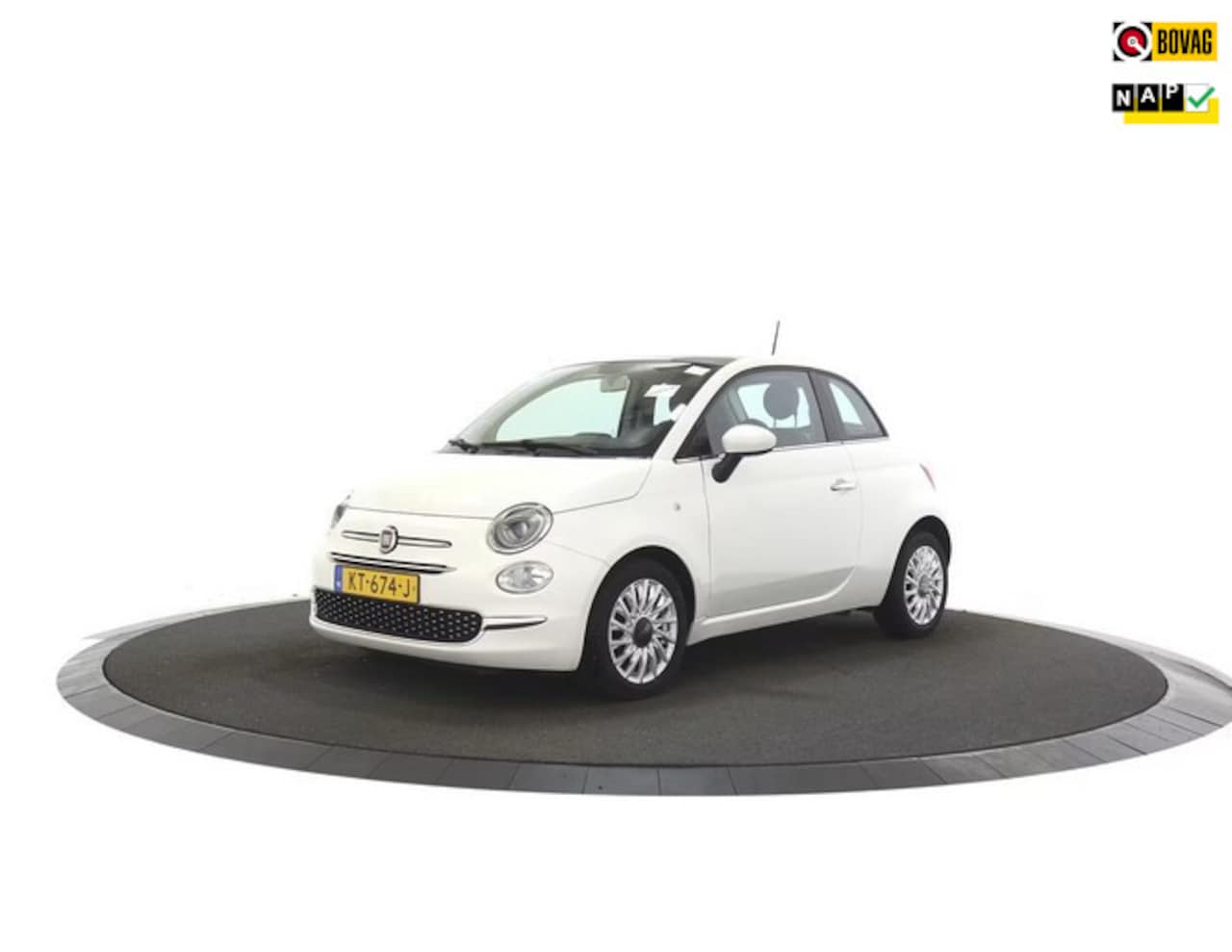 Fiat 500 - 0.9 TwinAir Turbo Lounge - Panodak - Navi Apple/Android - parkeerhulp - Org.NL - AutoWereld.nl