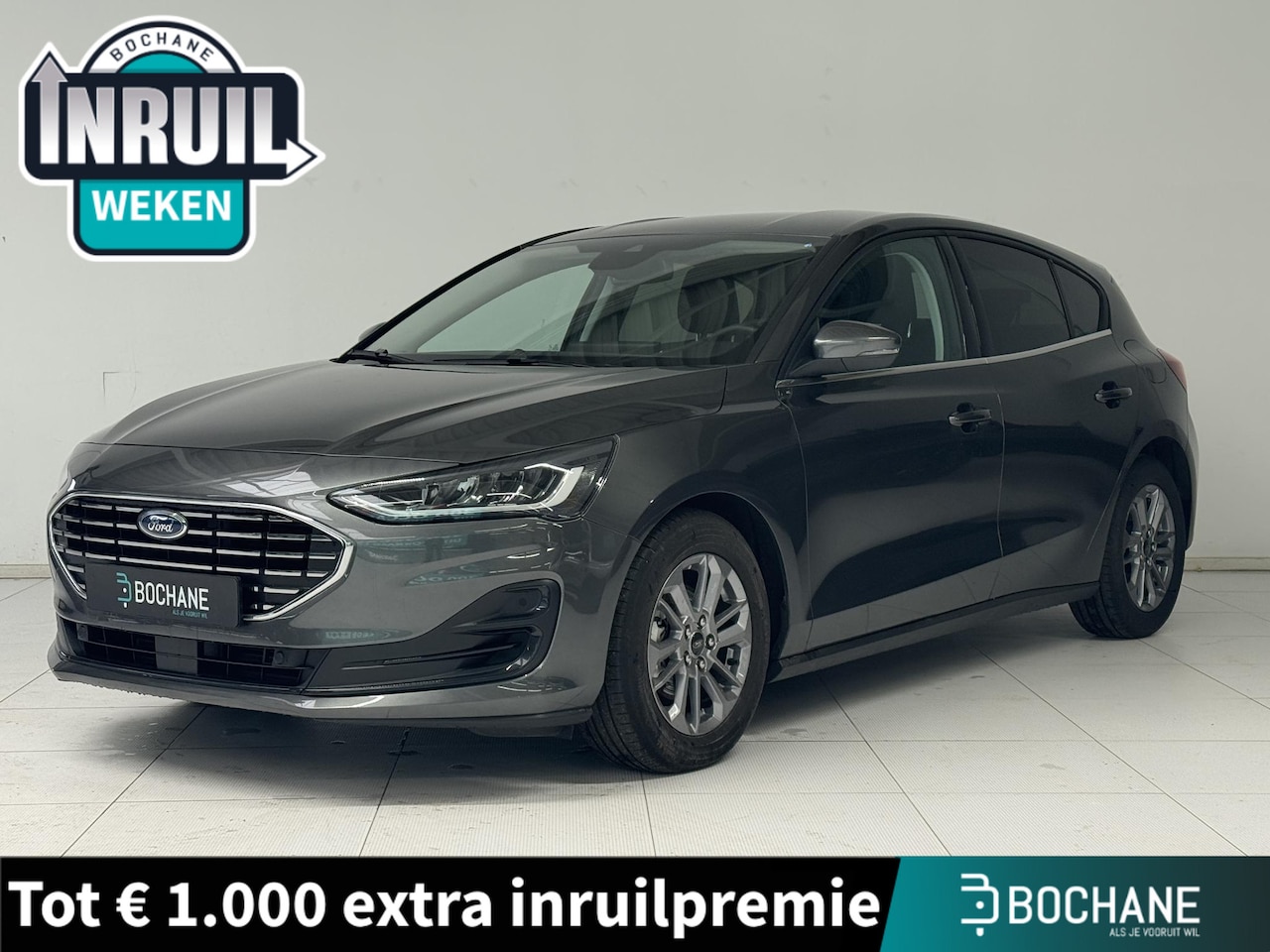 Ford Focus - 1.0 EcoBoost Hybrid Titanium | Parkeersensoren V+A | Navigatie | Climate Control | Apple C - AutoWereld.nl