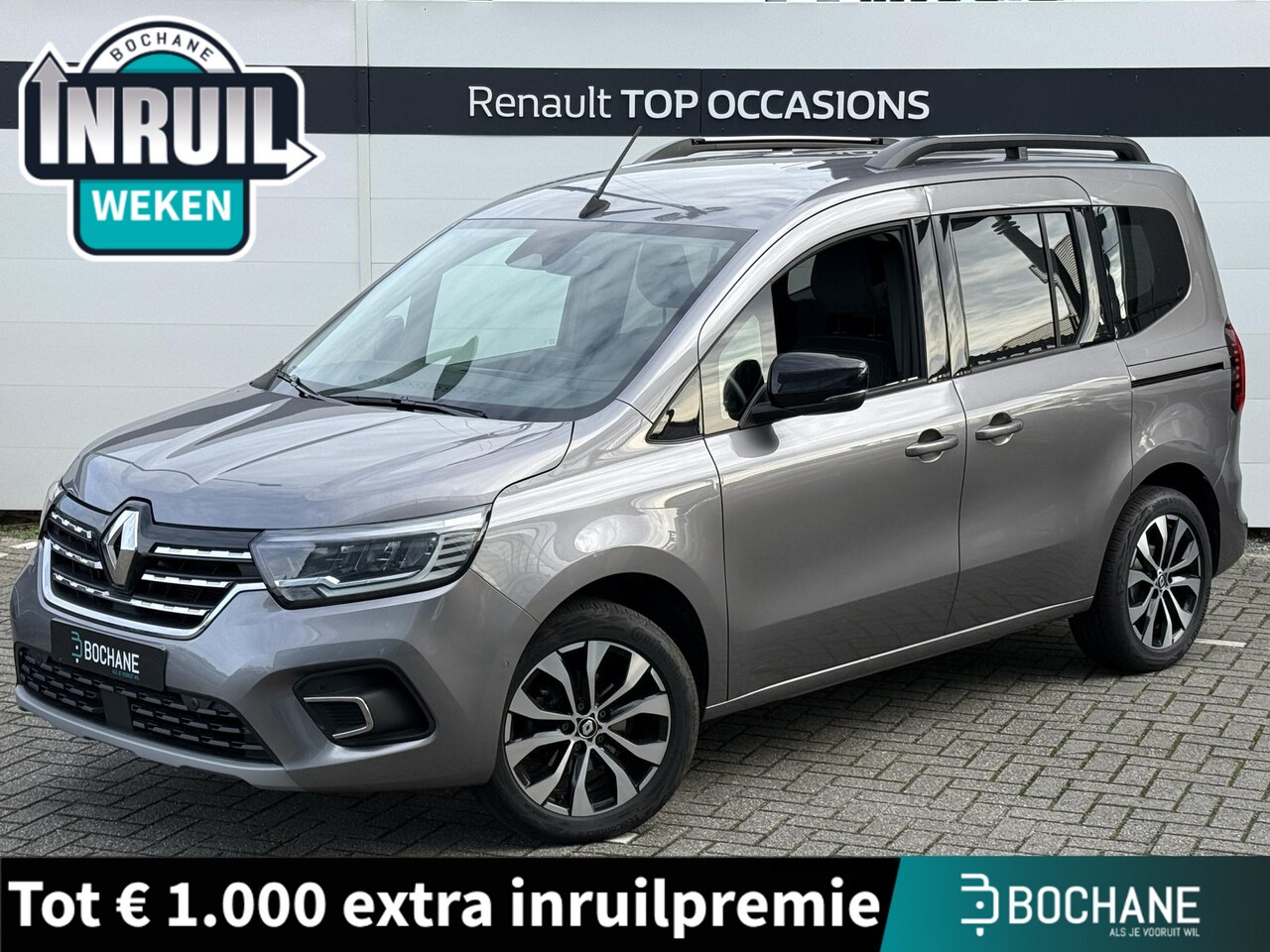 Renault Kangoo - 1.3 TCe Techno (Geel Kenteken) Automaat | Stoelverwarming | 2 Schuifdeuren - AutoWereld.nl