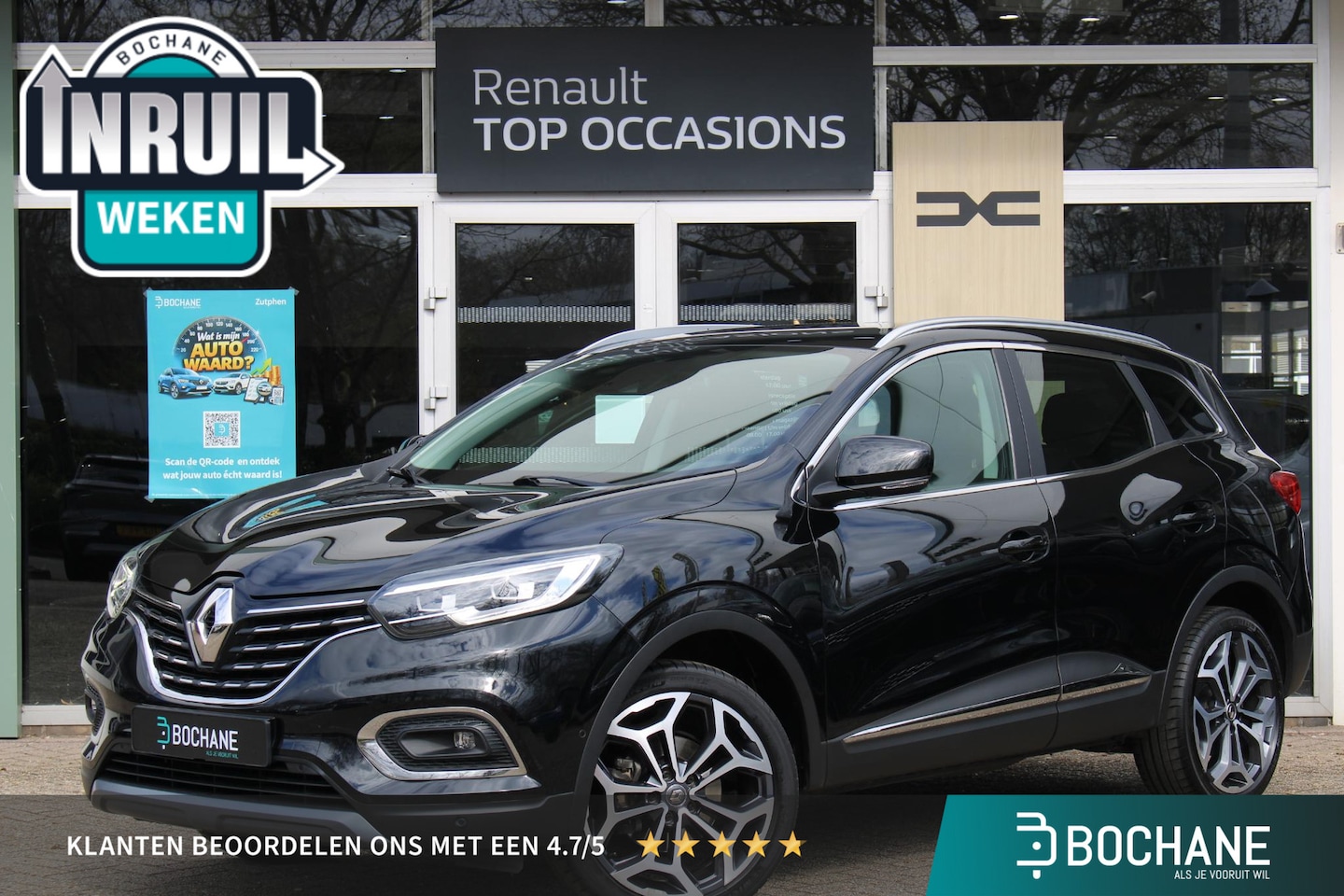 Renault Kadjar - 1.3 TCe Intens | Trekhaak | Achteruitrijcamera | Dodehoekdetectie | Panorama dak | Android - AutoWereld.nl