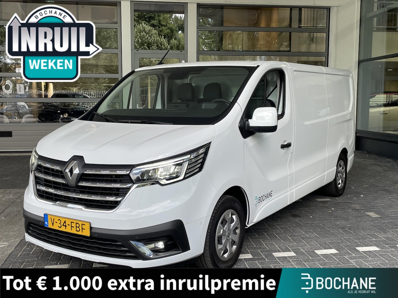 Renault Trafic E-Tech - T29 L2H2 Advance 52 kWh Renault Trafic E-Tech T29 L2H2 52 kWh Airco | Applecarplay/Android - AutoWereld.nl
