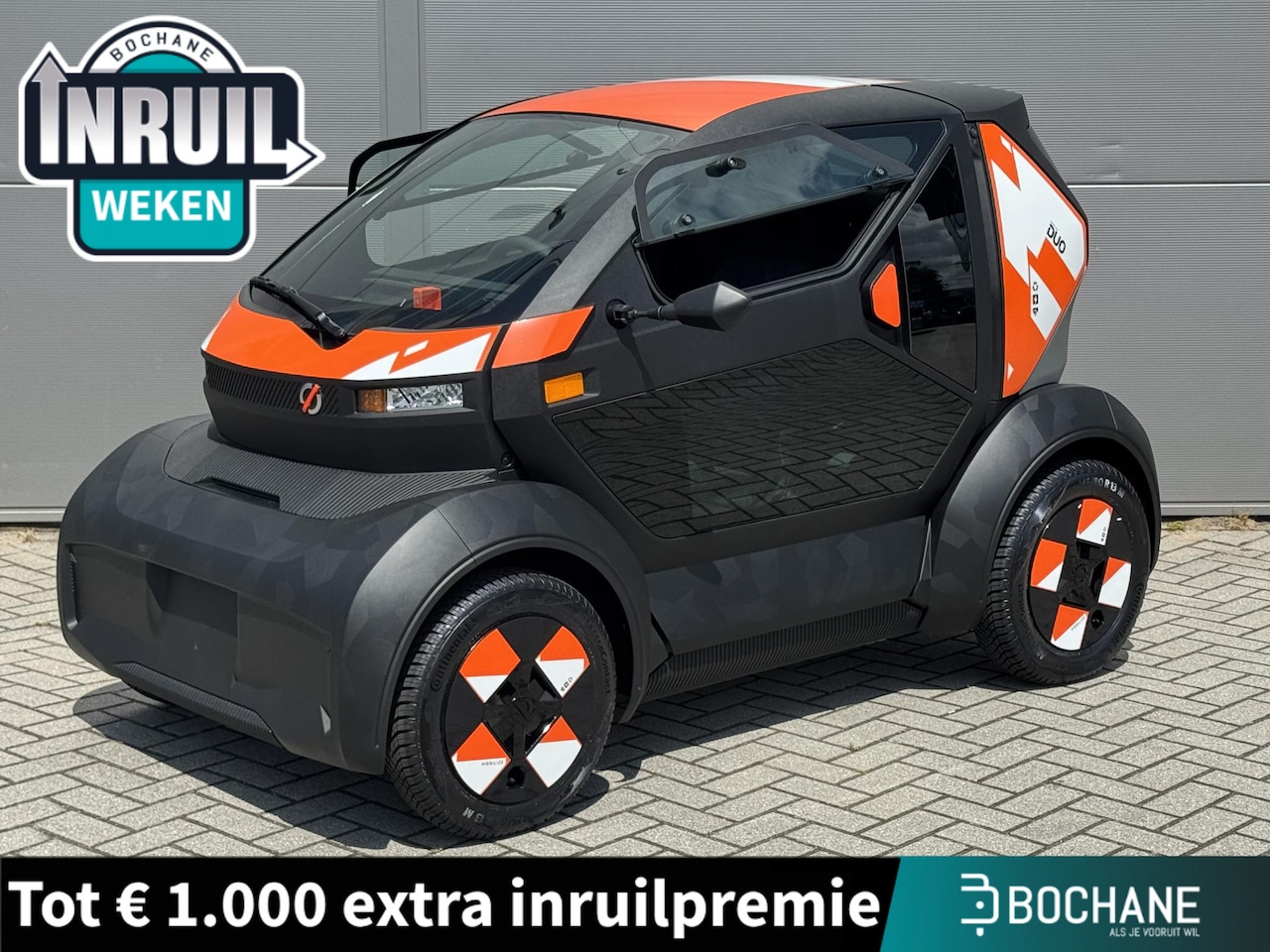 Mobilize Duo - 80 Evo | 80 KM/H | 100% ELEKTRISCH | 2 PERSOONS | BLUETOOTH | PARKEERSENSOREN | DEMO | - AutoWereld.nl