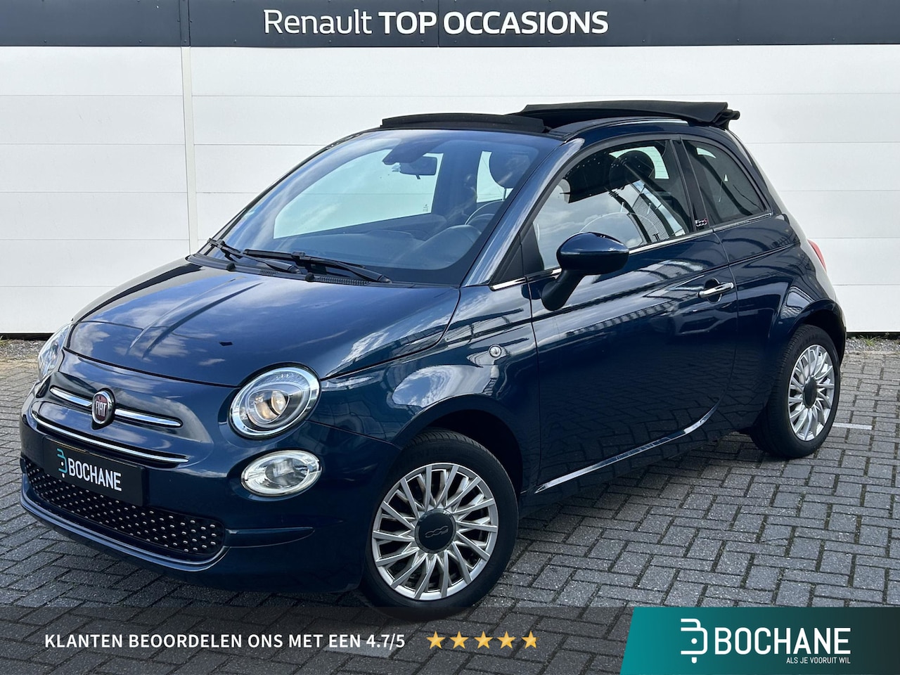 Fiat 500 C - 1.2 Lounge | Carplay | Historie | 15' Velgen | Airco | Parkeersensoren Achter - AutoWereld.nl