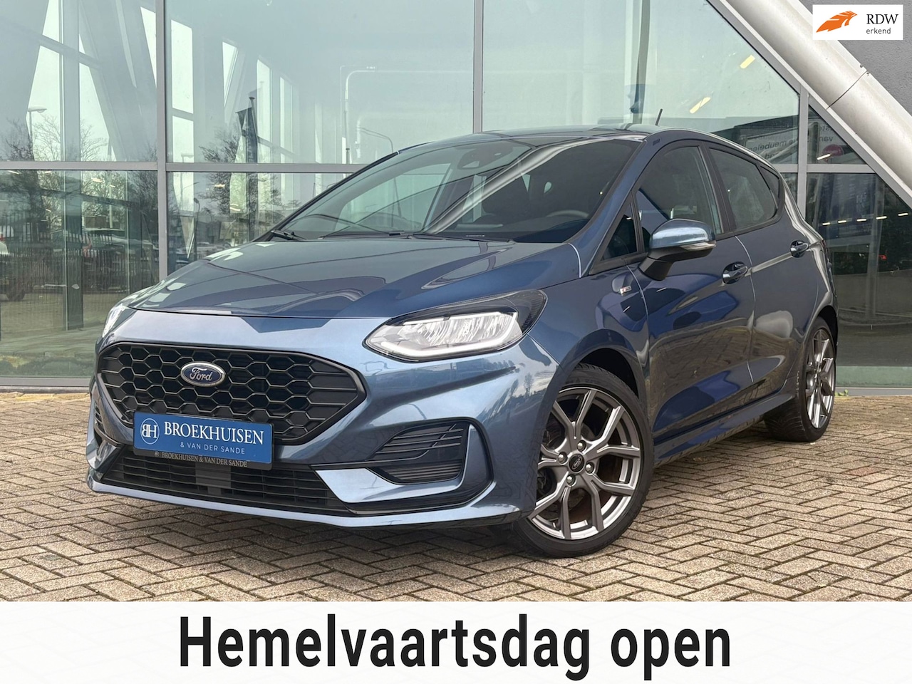 Ford Fiesta - 1.0 EcoBoost Hybrid ST-Line X 125pk Automaat / Stoel-Stuurverwarming / Navigatie - AutoWereld.nl