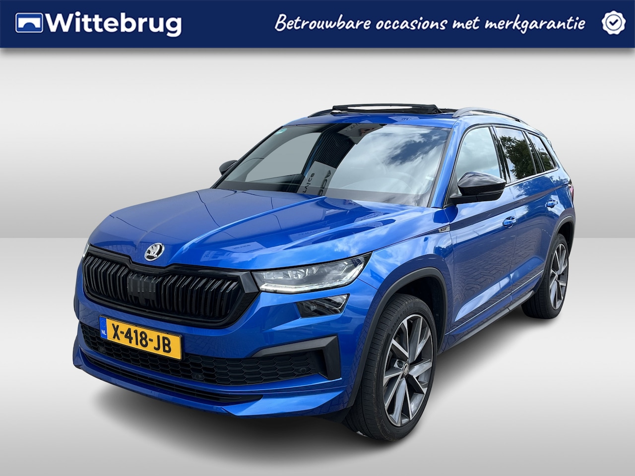 Skoda Kodiaq - 1.5 TSI Sportline / AUTOMAAT/ PANO/ TREKHAAK/ MEMORY SEAT/ STOELVERWARM./ PARK.SENSOREN V+ - AutoWereld.nl
