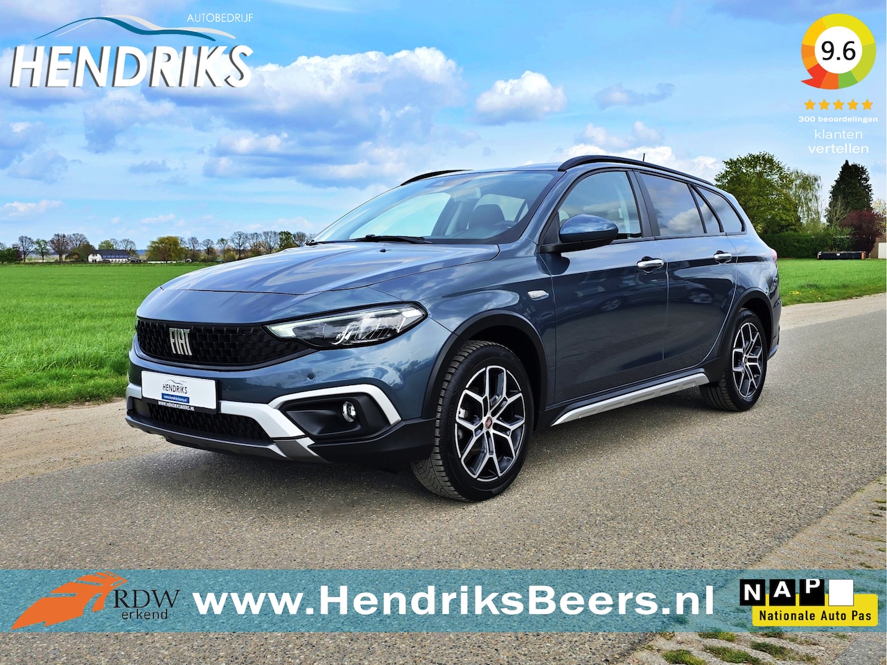 Fiat Tipo Stationwagon - 1.5 Hybrid City - 150 Pk - ParkeerCamera - Adaptive Cruise Control - Climate control - AutoWereld.nl