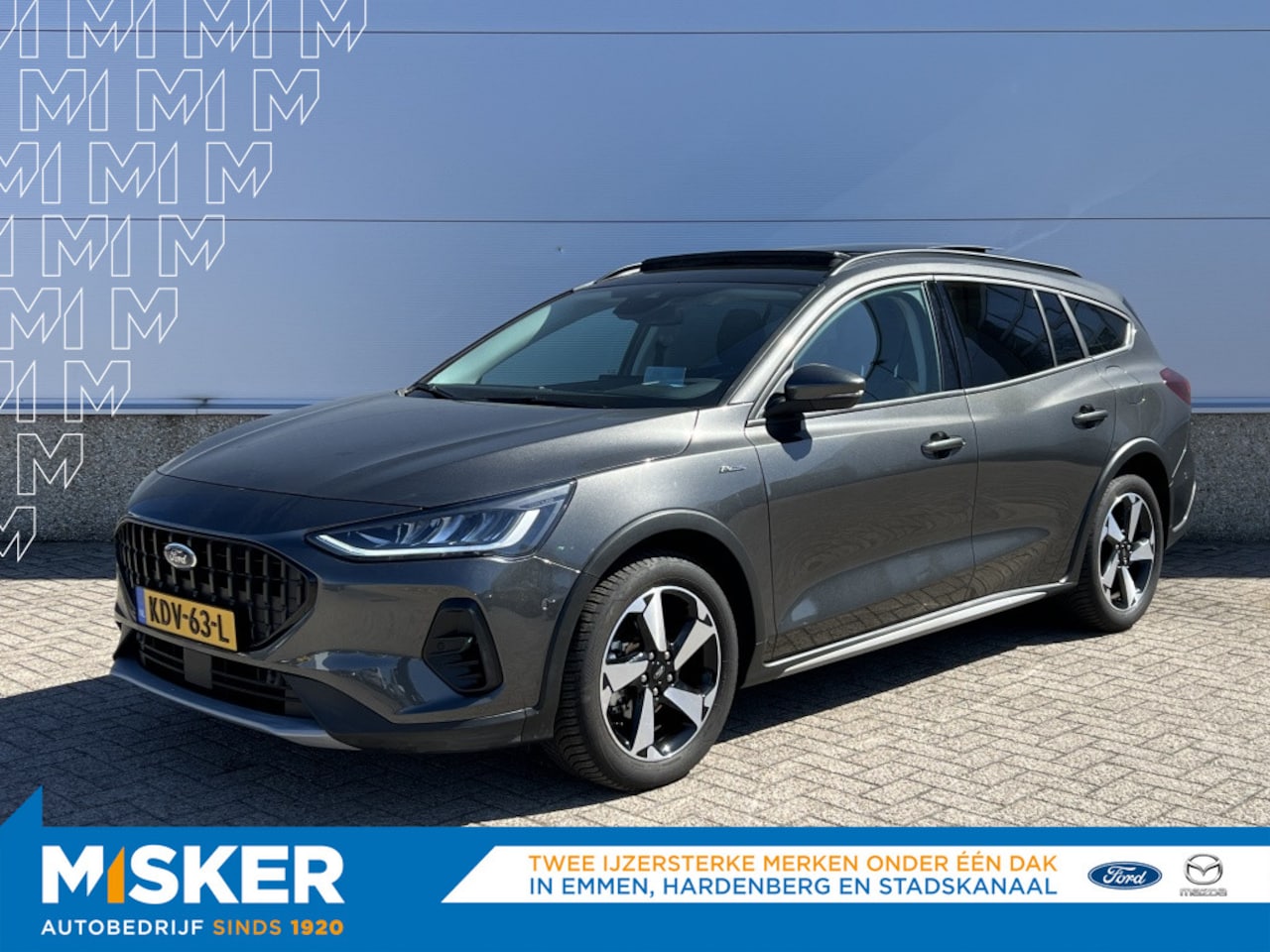 Ford Focus Wagon - 1.0 EBH Active X 155PK AUTOMAAT! PANODAK! DRIVERPACK! - AutoWereld.nl