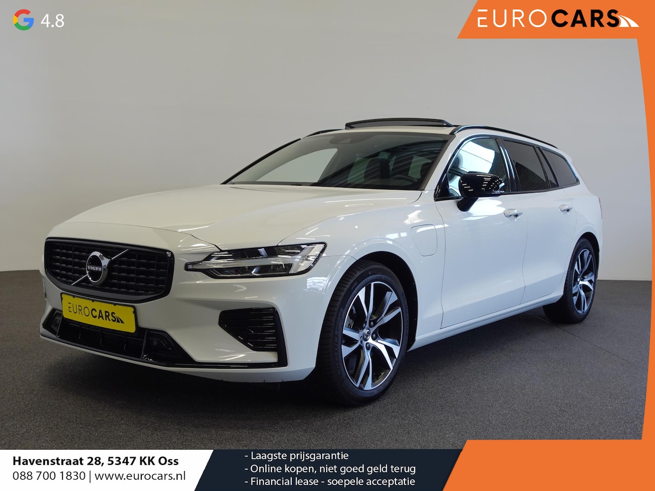 Volvo V60 - 2.0 T6 Recharge AWD R-Design Panoramadak Navigatie Apple Carplay/Android Auto Camera Parke - AutoWereld.nl