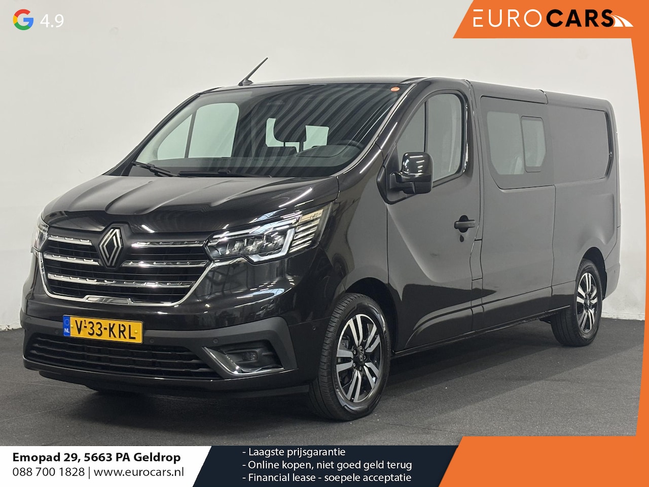 Renault Trafic - 2.0 Blue dC1 150 EDC T29 L2H1 Extra Dubbele Cabine Navigatie Airco Lichtmetalen velgen Bet - AutoWereld.nl