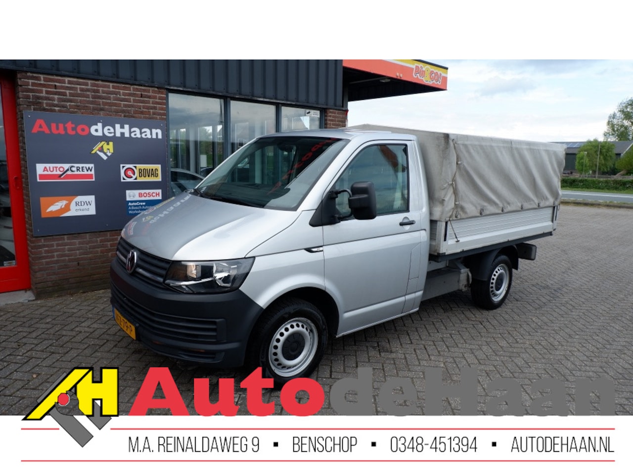 Volkswagen Transporter - 2.0 TDI L1H1 Laadbak met dichte huif/Pick-up/Camera/Trekhaak - AutoWereld.nl