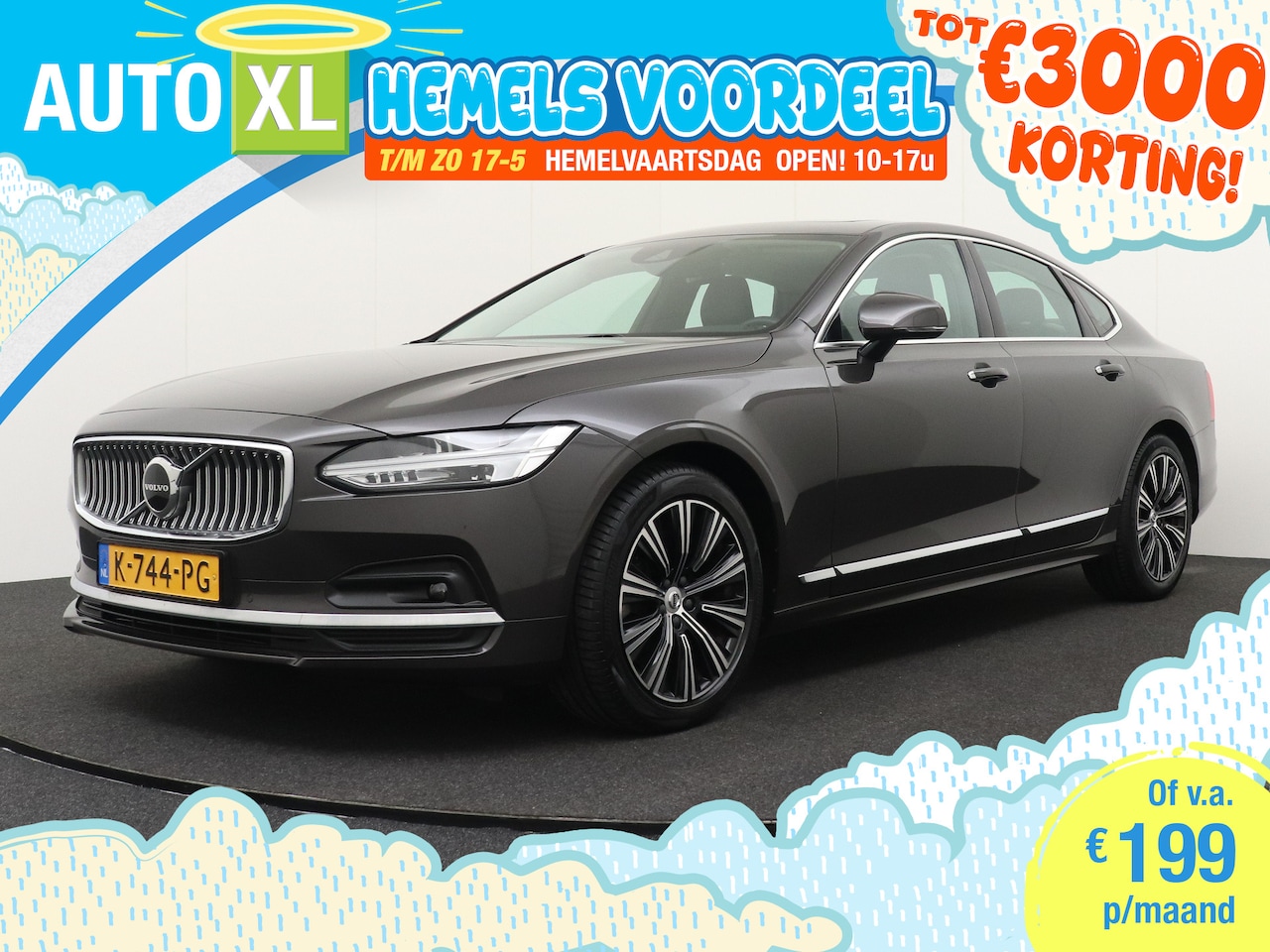 Volvo S90 - 2.0 B4 212 PK Inscription Schuif-/kanteldak Elek.Trekhaak Dodehoek - AutoWereld.nl