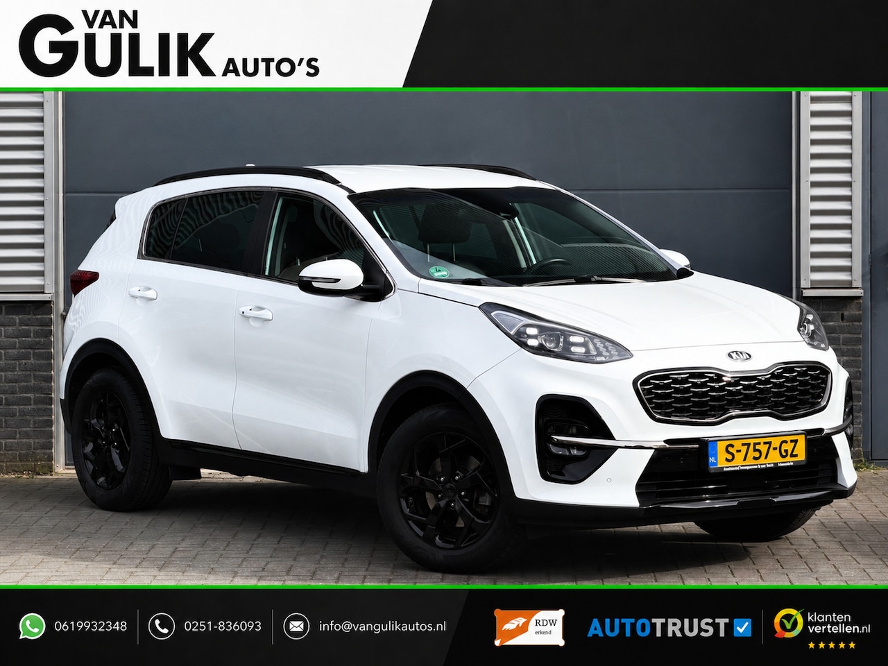 Kia Sportage - 1.6 T-GDI DynamicLine | Automaat | Leder | JBL | Camera | Black Line | - AutoWereld.nl