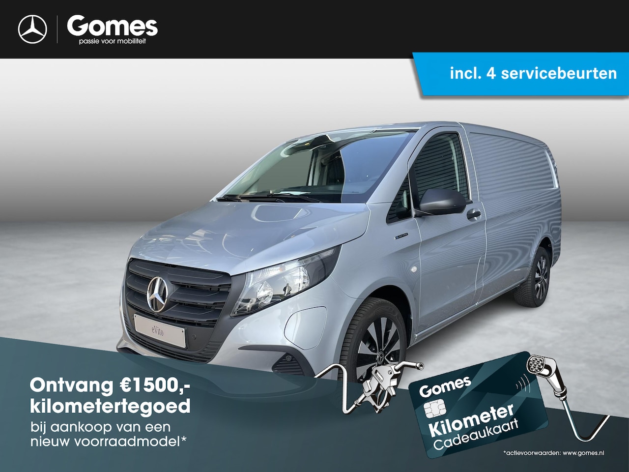 Mercedes-Benz eVito - eVito 112 L2 60 kWh | Stoelverwarming | Cruise Control | Smartphone Installatie - AutoWereld.nl