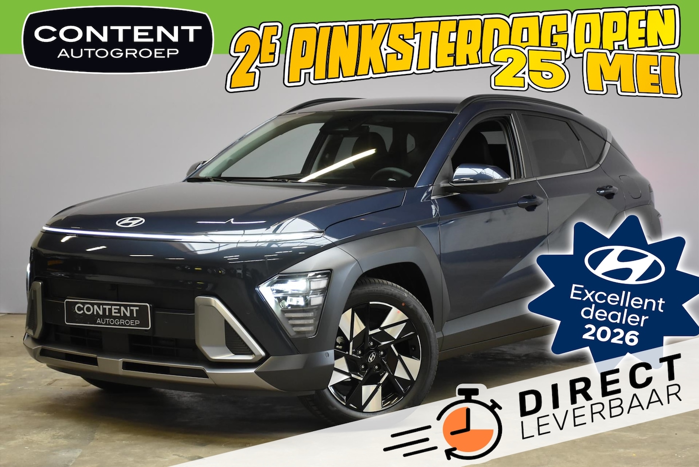 Hyundai Kona - 1.6 Hybride DCT Premium I Direct Leverbaar - AutoWereld.nl