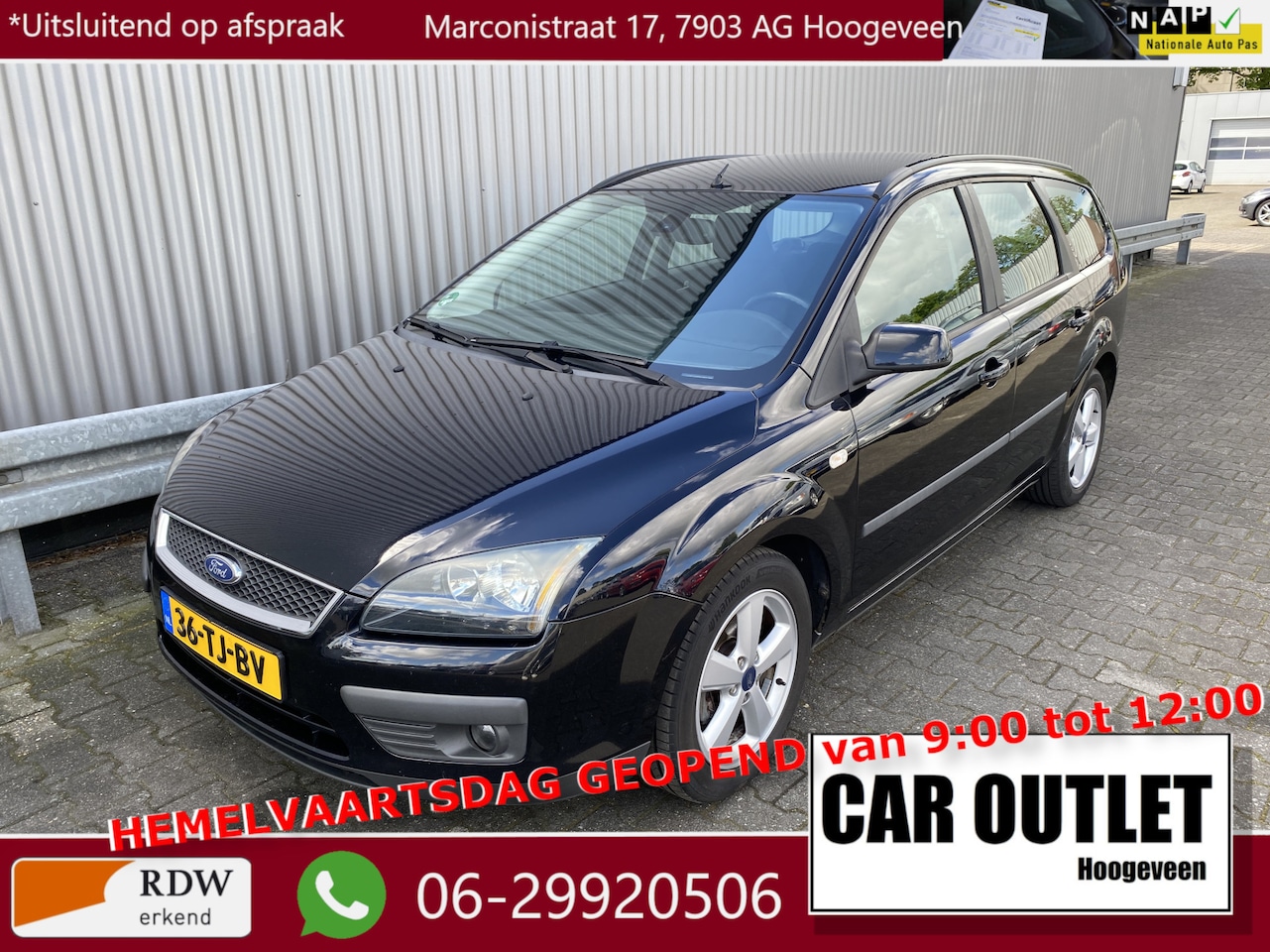 Ford Focus Wagon - 1.6-16V Futura A/C, CC, Voorruitvw, LM, Trekh, nw. APK – Inruil Mogelijk – - AutoWereld.nl