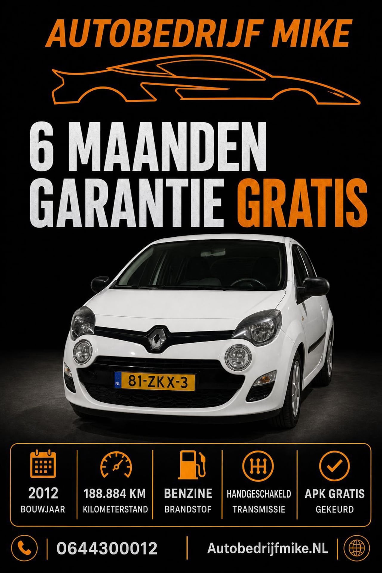 Renault Twingo - 1.2-16V Dynamique 1.2 16V Dynamique - AutoWereld.nl