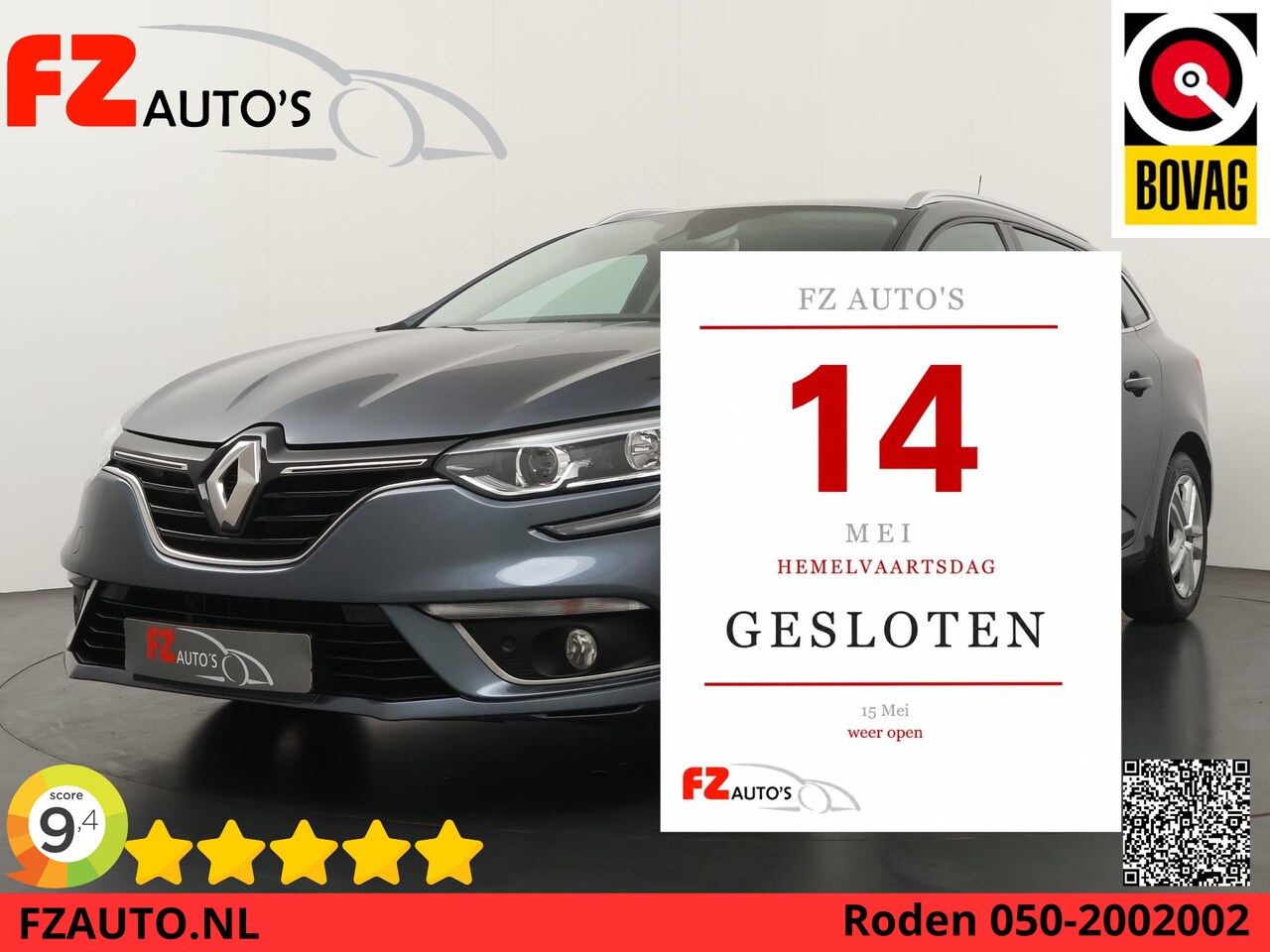 Renault Mégane Estate - 1.3 TCe Limited - Navigatie - Parkeersensoren V+A - Trekhaak - Cruise Control - AutoWereld.nl