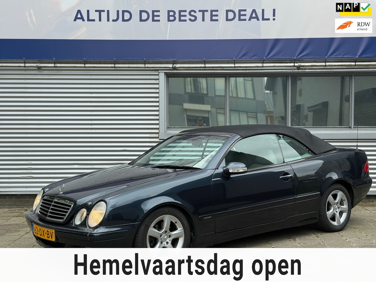 Mercedes-Benz CLK-klasse Cabrio - 200 Elegance l NL-Auto l Volleder l Volledig Onderhouden l Rijdt & Schakelt zeer goed l - AutoWereld.nl