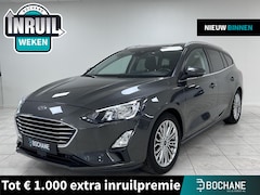 Ford Focus Wagon - 1.0 EcoBoost Hybrid Titanium X Business WEGKLAPBARE TREKHAAK | NAVIGATIE | ACHTERUITRIJCAM