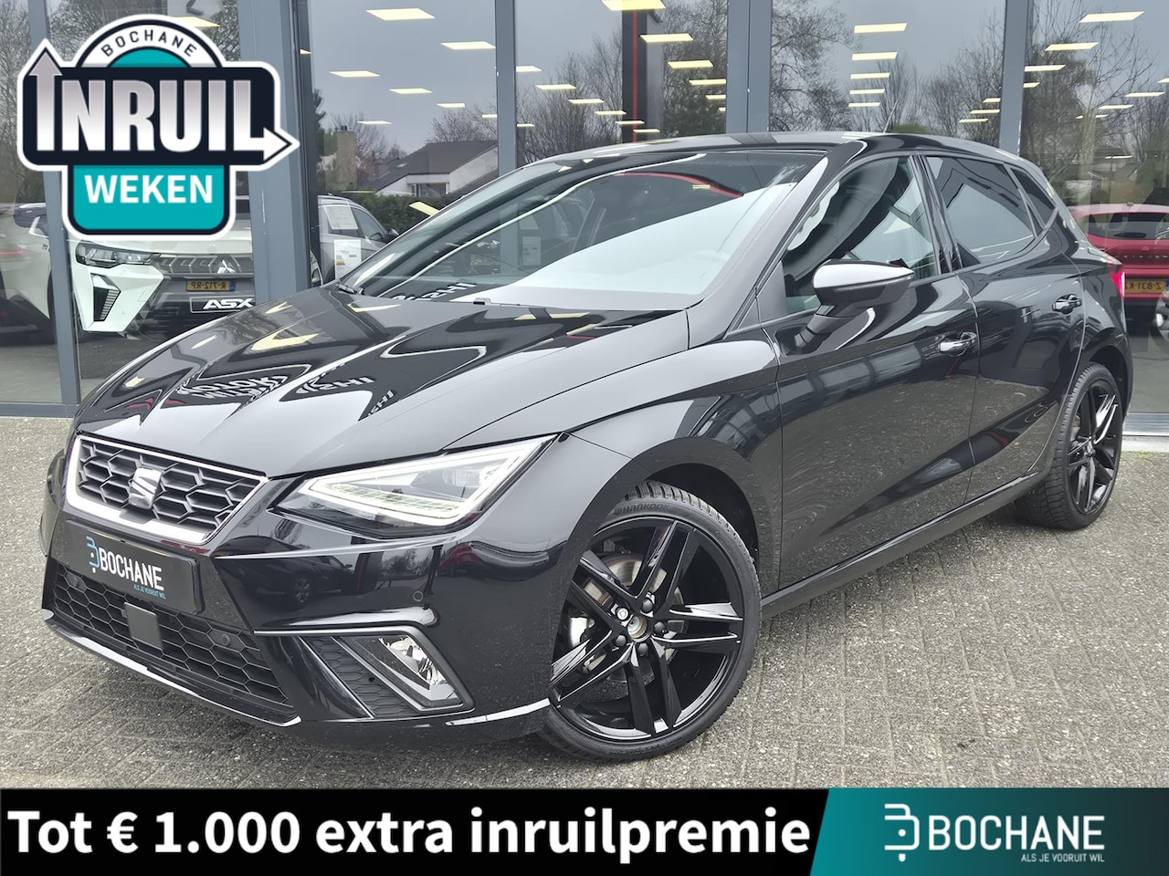 SEAT Ibiza - 1.0 EcoTSI FR Business Connect 18 inch Black line | Winterpakket | Leer-Alcantara | ECC | - AutoWereld.nl