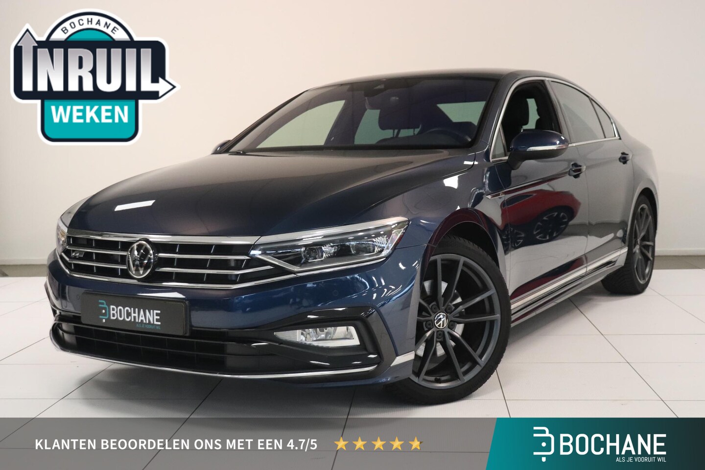 Volkswagen Passat - 1.5 TSI R-Line + | Camera | Comfort stoelen | Navigatie | Stoelverwarming | AppleCarplay A - AutoWereld.nl