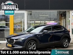 Mazda CX-30 - 2.0 e-SkyActiv-X M Hybrid Luxury | NAP | elektrisch glazen schuif-/kanteldak | Leer | Stoe