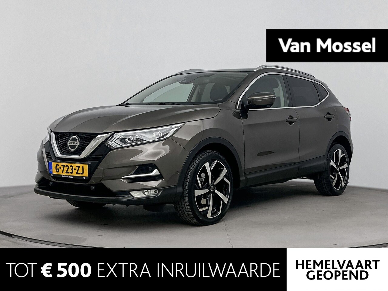 Nissan Qashqai - 1.3 DIG-T Tekna 160PK | Automaat | Trekhaak | Navigatie | 360 Camera | Half-Lederen Bekled - AutoWereld.nl