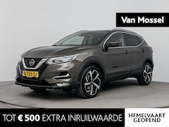Nissan Qashqai - 1.3 DIG-T Tekna 160PK | Automaat | Trekhaak | Navigatie | 360 Camera | Half-Lederen Bekled
