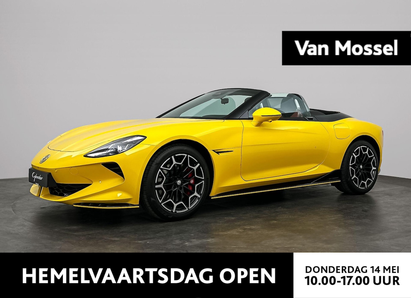 MG Cyberster - MG Trophy Extended Range 77kWh | Showroommodel | 507 KM Bereik WLTP  | Zwarte Kap | Rood L - AutoWereld.nl
