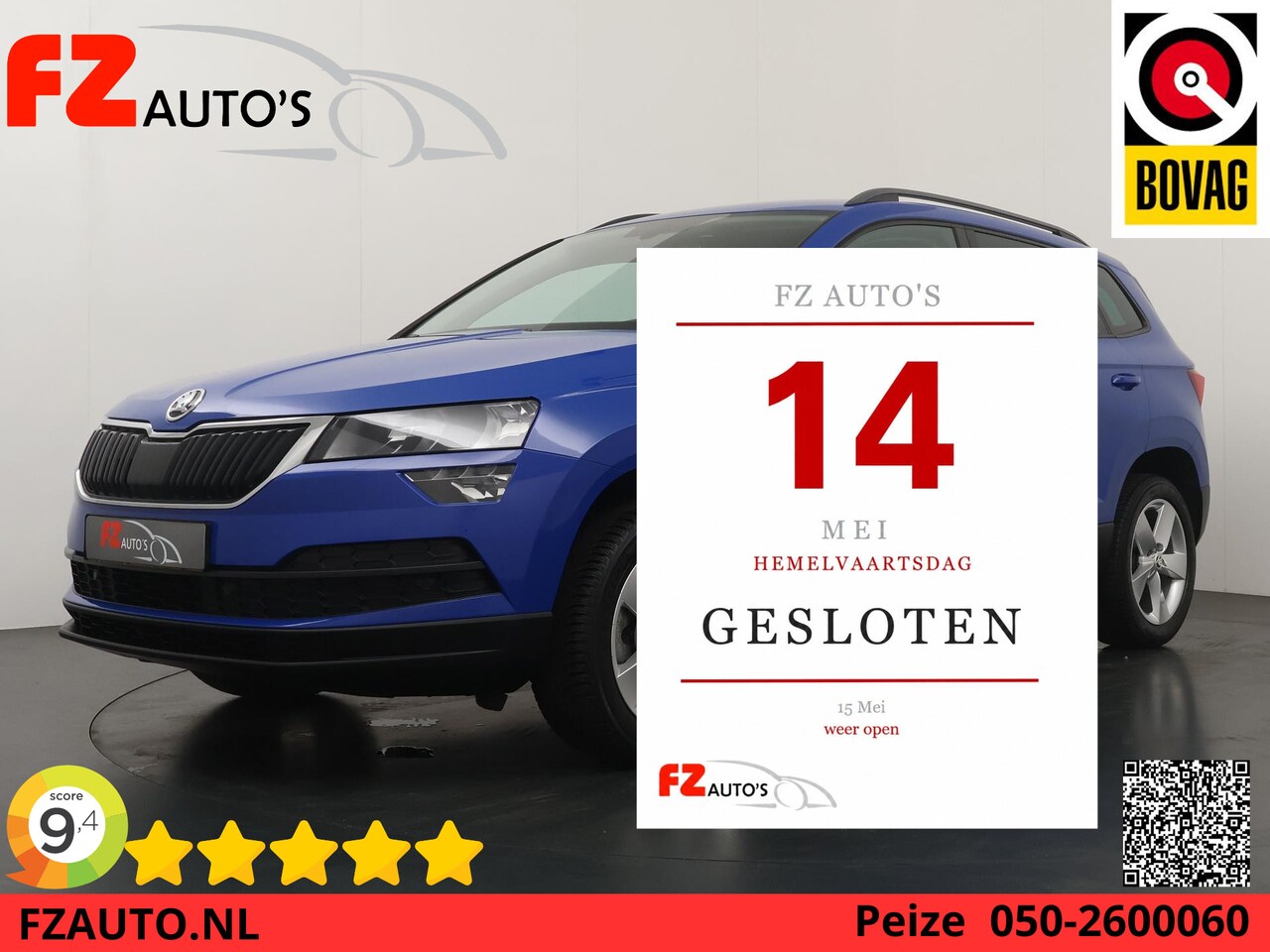Skoda Karoq - 1.0 TSI Ambition Business - Navigatie - Lichtmetalen Velgen - Stoelverwarming - Cruise Con - AutoWereld.nl