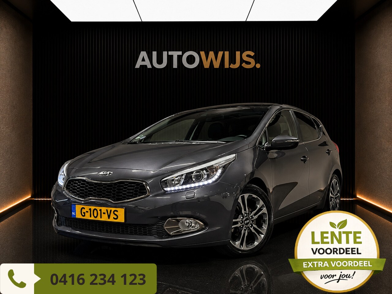 Kia Cee'd - 1.6 GDI Plus Pack|LEDER|PANO|AUT|CAMERA|GOED ONDERHOUDEN - AutoWereld.nl