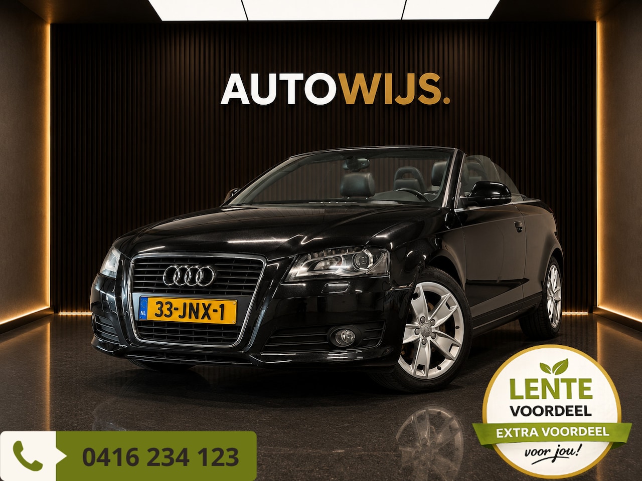 Audi A3 Cabriolet - 2.0 TFSI S-tronic | Dealer onderhouden, Xenon, Leder - AutoWereld.nl