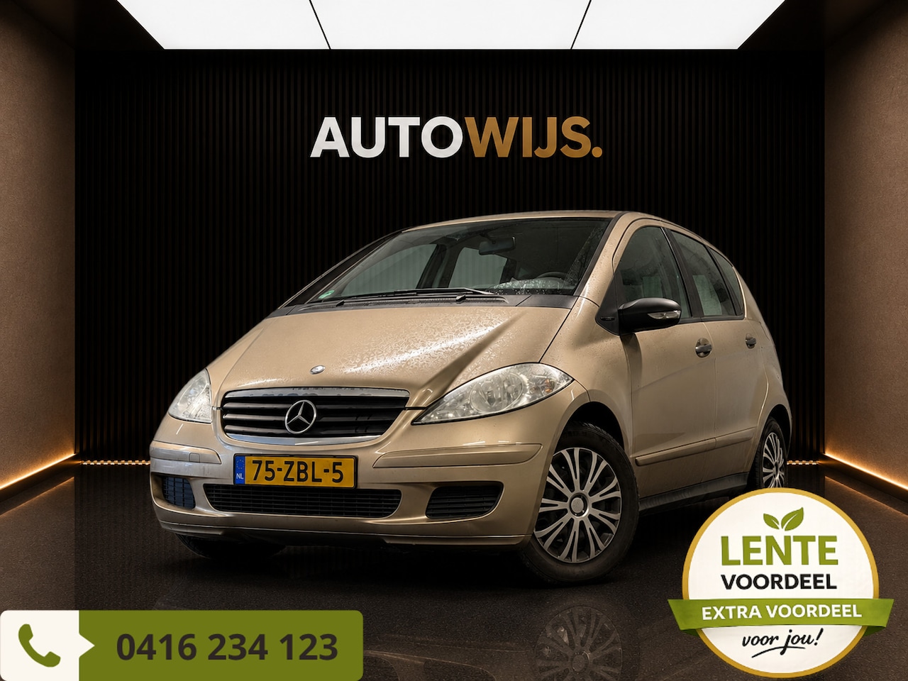 Mercedes-Benz A-klasse - 150 Classic|SCHERMPJE|Boekjes|AIRCO|NIEUWE APK - AutoWereld.nl