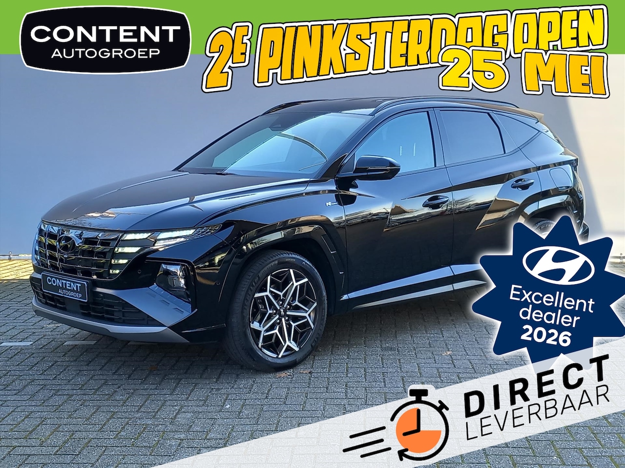 Hyundai Tucson - 1.6 T-GDi HEV 238pk 2WD Aut N Line // Snel Leverbaar! - AutoWereld.nl