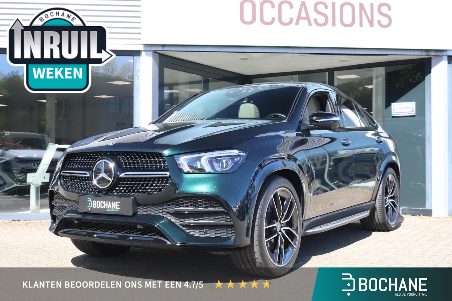 Mercedes-Benz GLE-Klasse Coupé - 350 e 4MATIC AMG Premium Plus | PANO | Burmester | Stoelventilatie | Trekhaak | Smaragdgrü - AutoWereld.nl