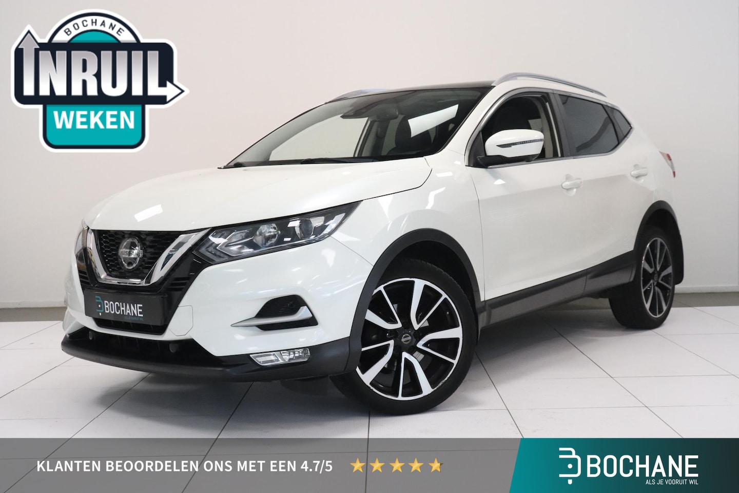 Nissan Qashqai - 1.3 DIG-T Business Edition | Panoramadak | Half Leder | 360° Camera | Stoelverwarming | - AutoWereld.nl