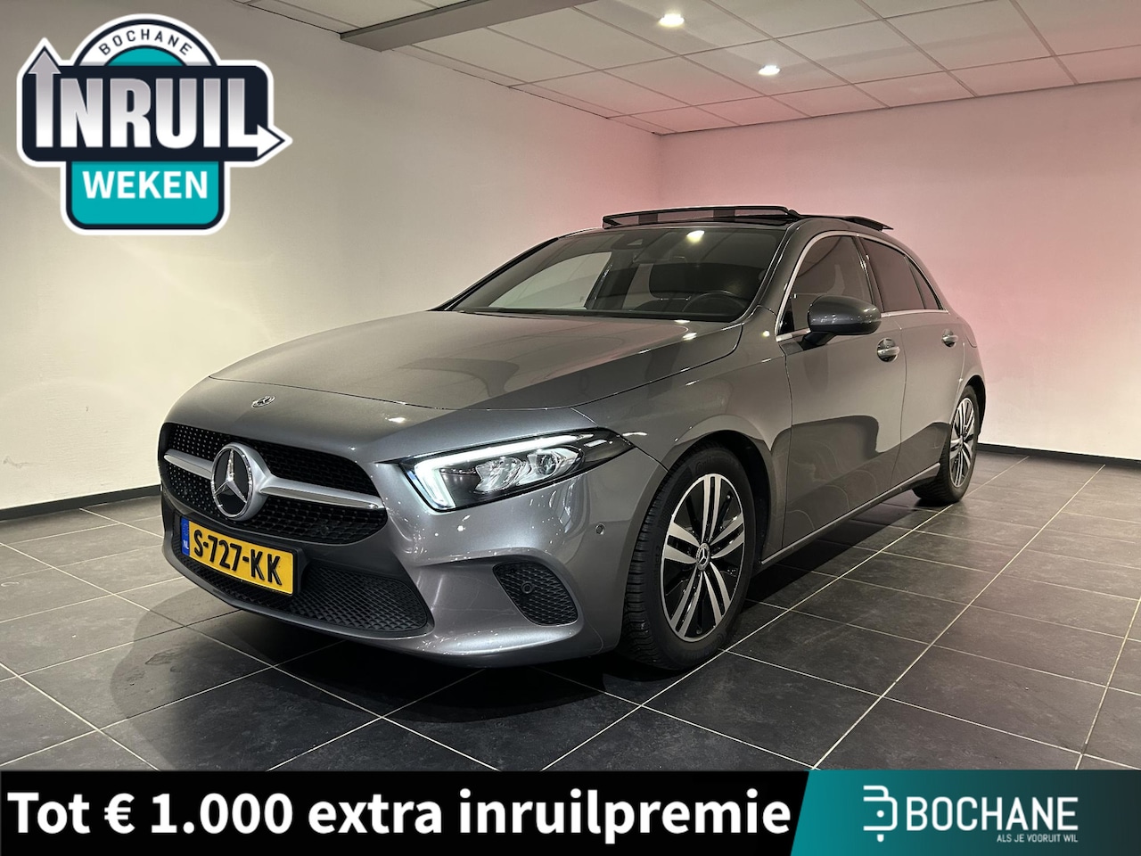 Mercedes-Benz A-klasse - 180 Luxury Line | Panoramadak | Leder | Wide Screen | AppleCarplay/AndroidAuto | Stoelverw - AutoWereld.nl